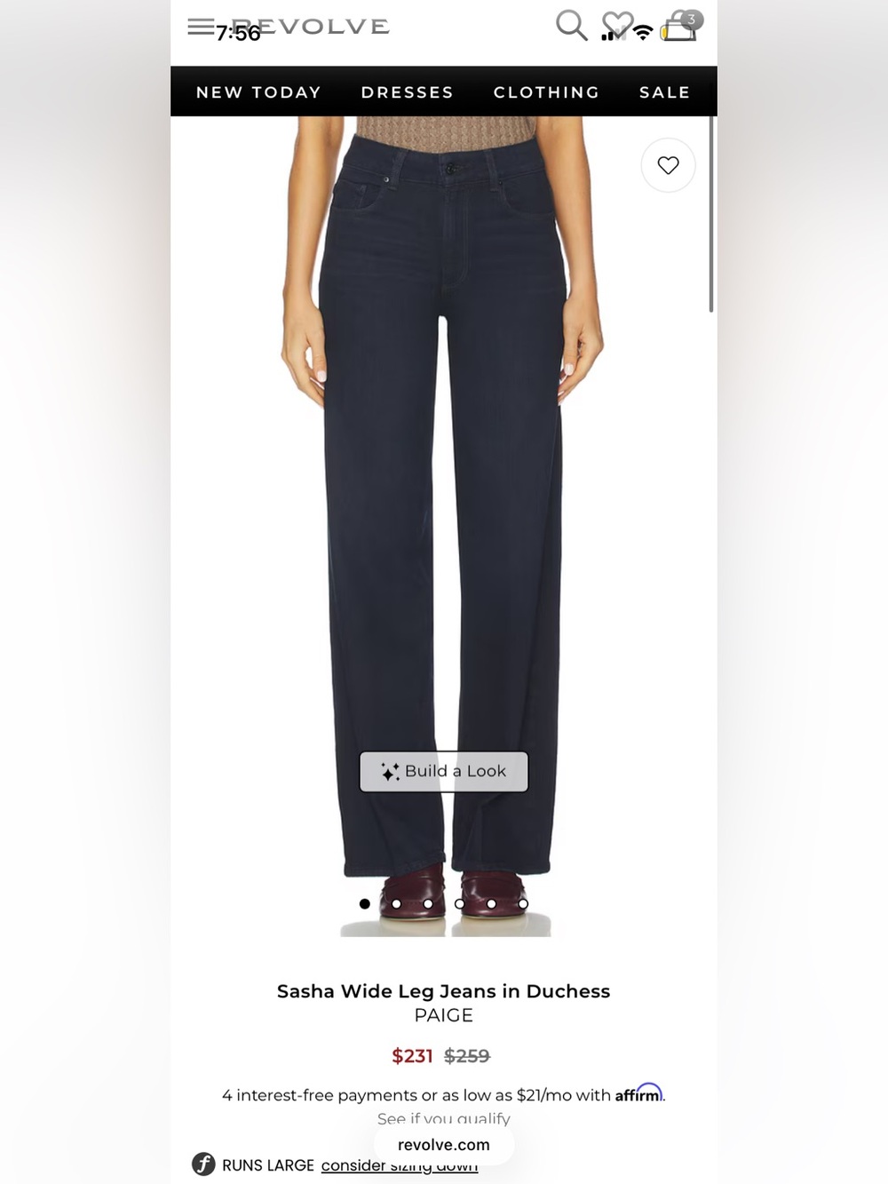Paige Sasha Wide Leg Jeans